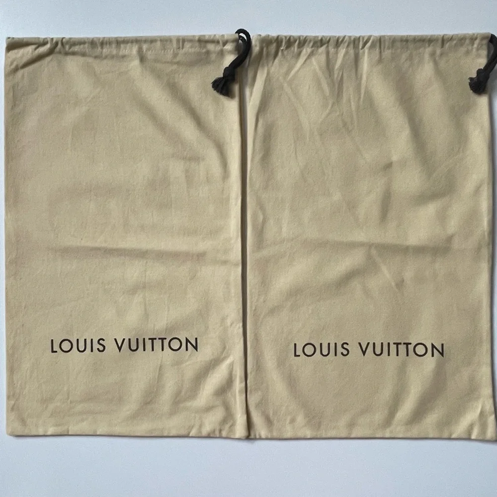 Authentic Louis Vuitton Drawstring Dust Bag - Set of 2